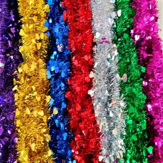 Festive Tinsel Garland for Weddings, Parties & Events: Ideal for Birthdays, Christmas, & Special Occasions