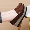 Spring and Autumn Women's Flat Platform Loafers Ladies Elegant Suede Leather Shoes Woman Slip On Moccasin Women's Casual Shoes
