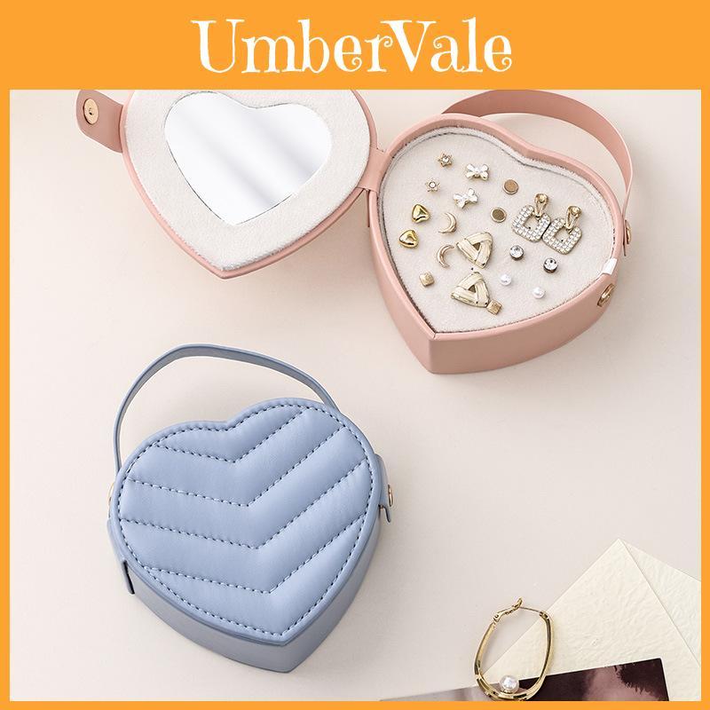 Heart Shaped Jewelry Box For Rings Earrings And Necklace Storage