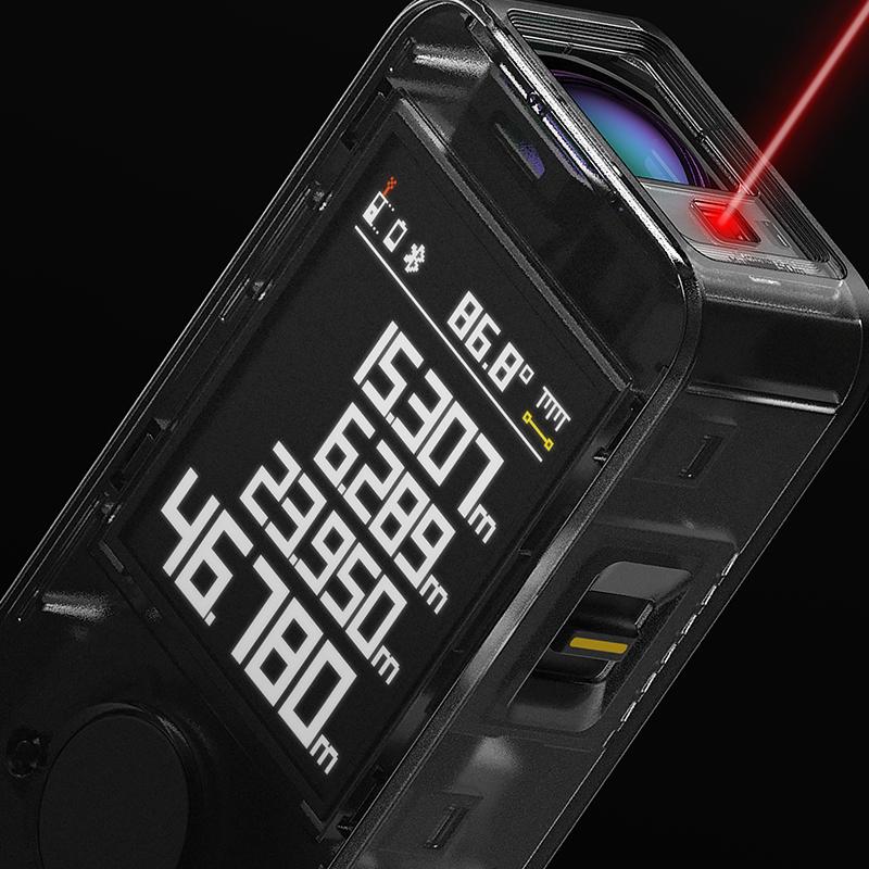 Smart Laser Measure Pro LED Display Intelligent Digital Laser Tape Measuring Tool Rechargeable Laser Ruler Rangefinder