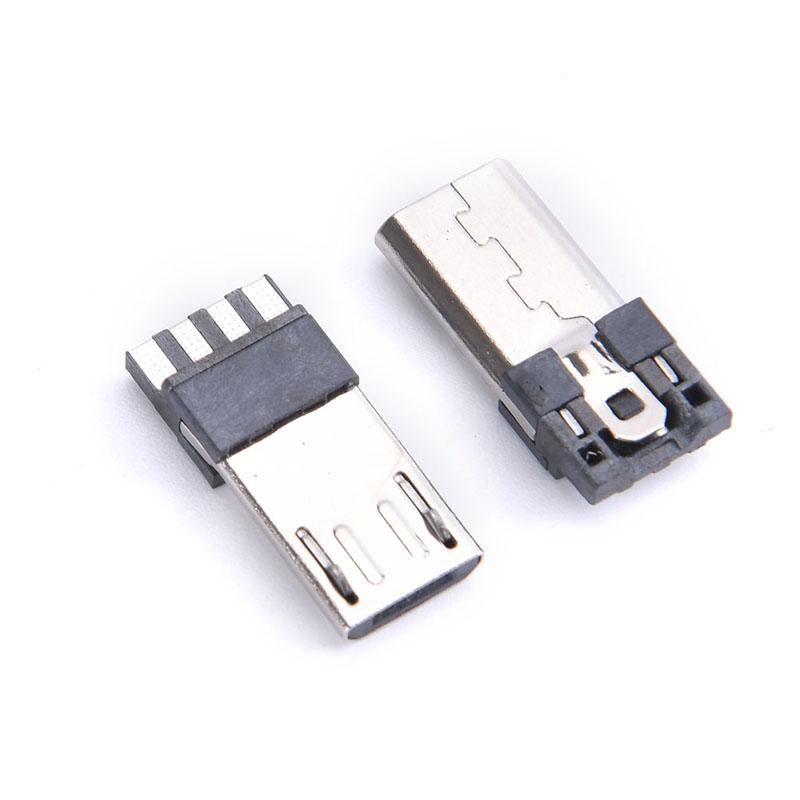 20 Pcs 4 Pin Micro Usb Jack Usb Plug Male Connector Port Sockect Plug Terminals