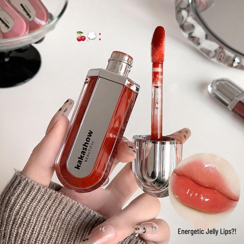 Kakashow Feuchtigkeitsspendender Lipgloss: Spiegelglanz, Feuchtigkeitsspendender Aufpolsterungs-Effekt für einen Natürlichen Look, Perfekt für Herbst/Winter.