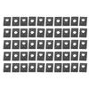 50Pcs Carbon Steel Plate Spring Nut M4 Reed Unilateral Clip Auto Performance Parts