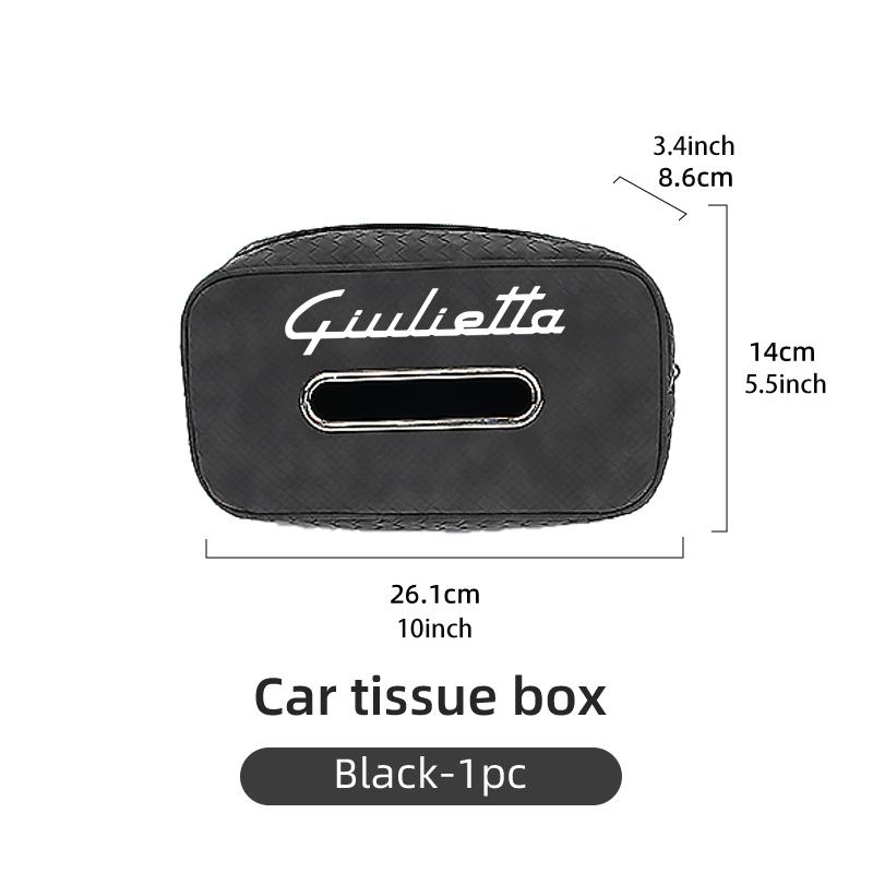 

For Alfa Romeo Car Center Console Armrest Tissue Box Hanging Paper Towel Storage Protector Bag For Alfa Romeo Giulia 147 Mito 15