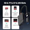 8 In 1 Card Reader USB3.0 Type C To SD TF CF MS Memory Card Adapter Multi-functional Card Reader 5Gbps High-speed Transmission
