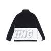 Li-Ning Sports Fashion Series Large Logo Color Block Sherpa Jacket Unisex Jacket Black AFDR910-1