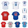 Camisas de Beisebol Bordadas Estilo Vintage Masculino 8 Gary Carter 10 Andre Dawson 27 Vladimir Guerrero 30 Tim Raines 45 MARTINEZ P-3GG
