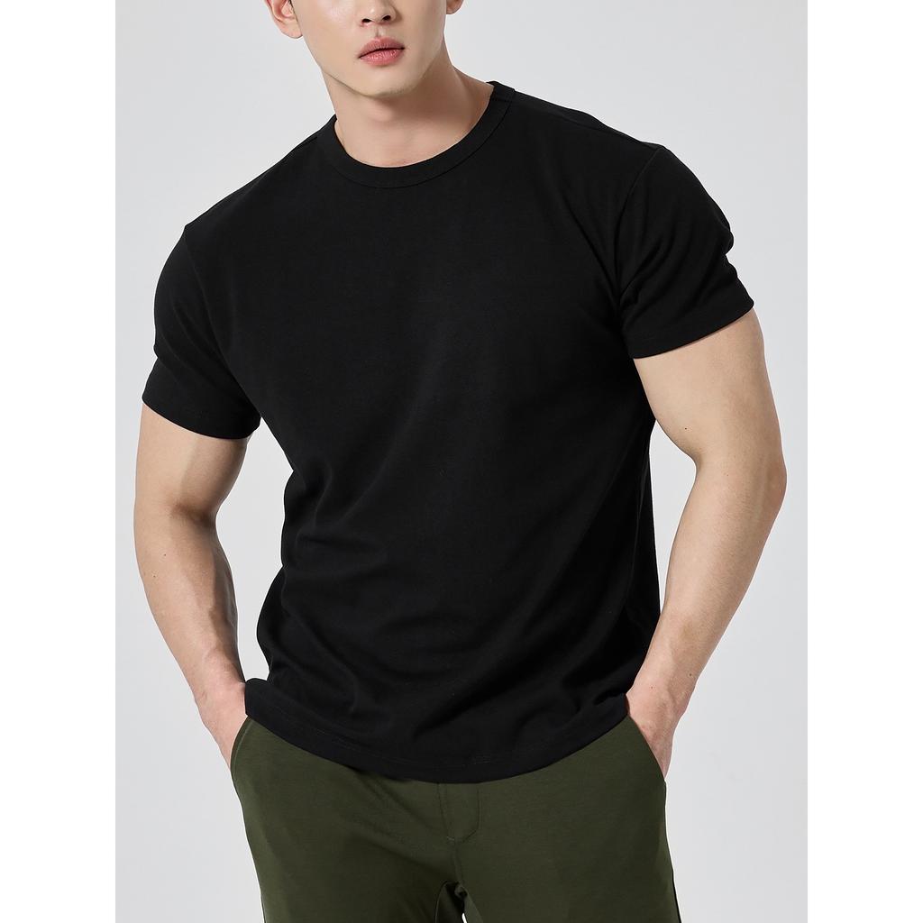 Summer Heavy Cotton Loose Round Neck T-Shirt Short Sleeve Men'S Student Couple Casual Versatile Cheap