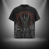 Camiseta de Algodón Lavada Vintage Y2k High Street para Hombre Camiseta Casual Clásica de Película Ajuste Holgado Manga Corta Cuello Redondo Unisex Regalo para Fans