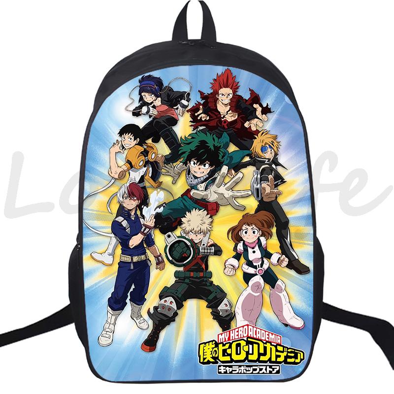 Anime Backpack My Hero Academia School Bags for Boys Girls Boku No Hero Academia Bagpack Teens Travel Bag Rucksack Kids Mochila