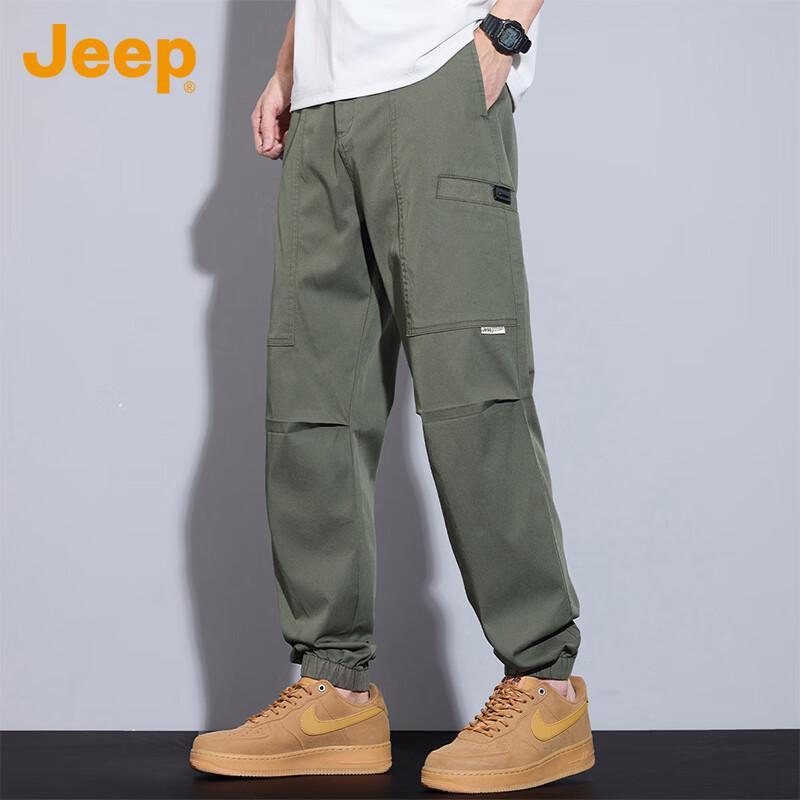 JEEP Men s Multi-Pocket Straight-Leg Jogger Pants 4XL