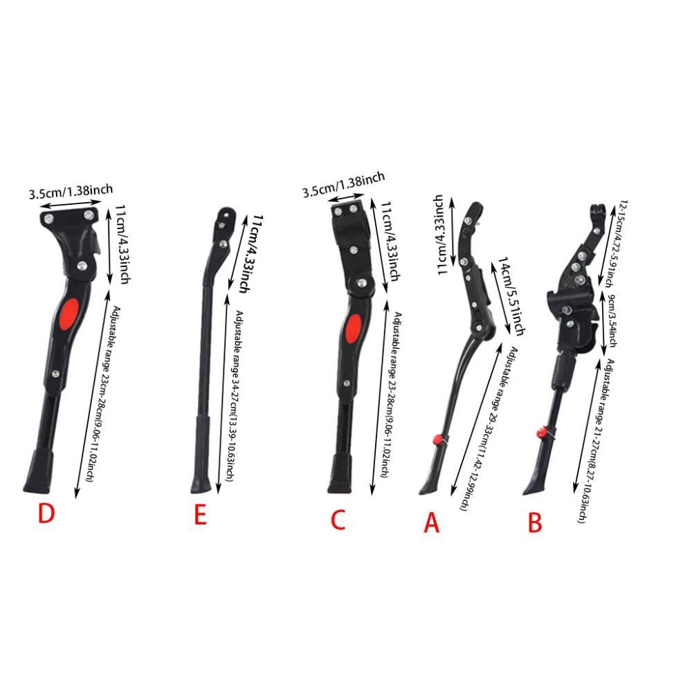 Adjustable Bicycle Kickstand Solid Universal Bike Rear Mount Kickstand Heavy Duty High Strength Bike Side Rear Kick Stand