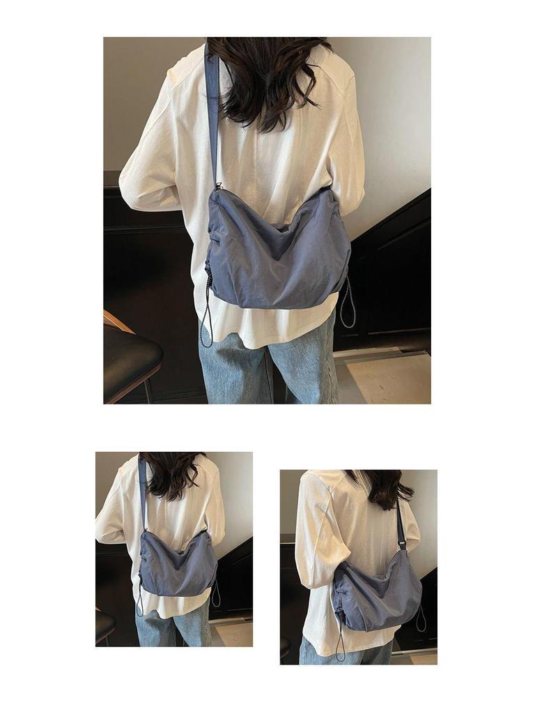 Voděodolná nylonová crossbody taška na knedlíky v japonském stylu - Unisex velkokapacitní taška pro cyklistiku a volný čas