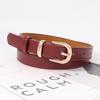 Korean Style Candy Color Women's PU Pin Buckle Waist Belt - Trendy, Versatile, and Thin