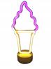 3D Neon Lamp Ice Cream Lamp Batteries
