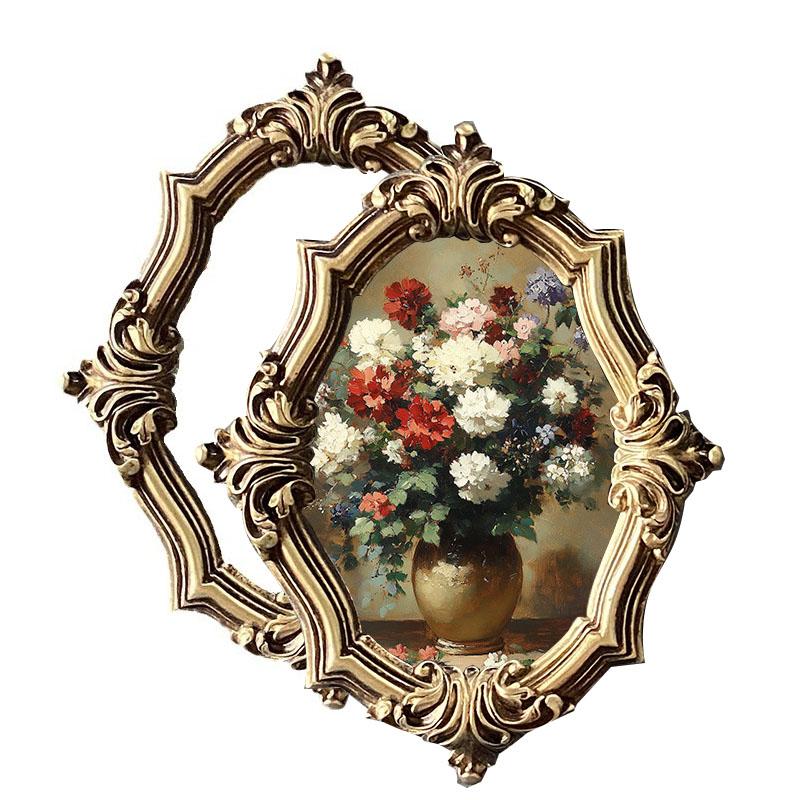 12*17cm European and American Retro Photo Wall Resin Photo Frame Wall Hanging Home Living Room Bedroom Picture Frame