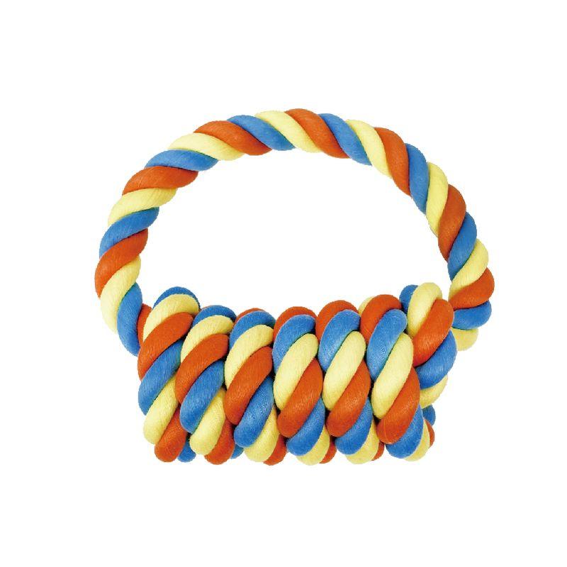 

Игрушка для собак Молярная Долговечная Золотистый ретривер Узел Алассамо Игрушка Большая собака Крупная собака Жевательная игрушка для собак Товары для питомцев Six ring handle (color random)