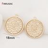 DIY Necklace Pendants Earrings Charms Jewelry Making Accessories  Gold Plated Commemorative Coin Pendant Wholesale