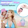 Silicone Suncream Roller Applicator Refillable Oval Isolation Lotion Cream Bottles Stitching Color Cosmetics Tool Travel