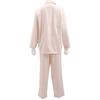 Wacoal Sleep Science Cotton Satin Shirt Pajama Long Cotton Size Women's Set, Sleeve, 100% (PI-Pink, L)