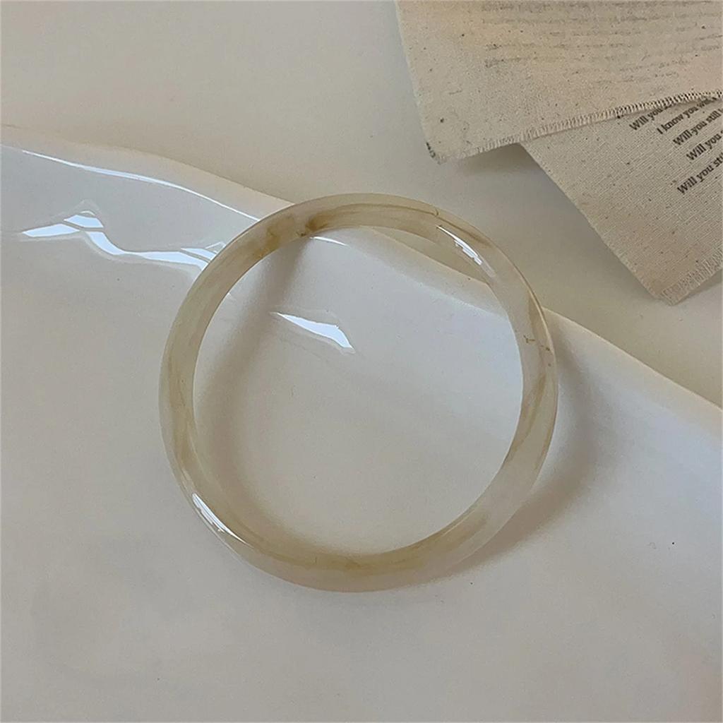 Y2k Acrylic Wide Edge Bracelet Europe American Exaggerated Retro Hand Ring Jewelry Accessories Minority Design Hip Hop Bangle