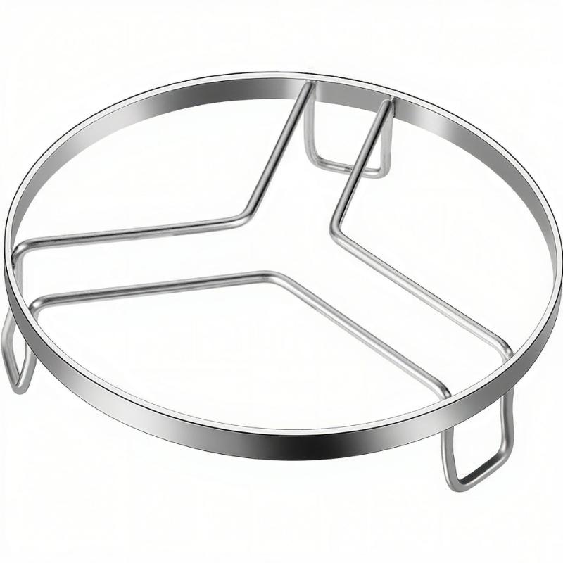 Stainless Steel Steamer Pan Rack Stackable Multifunctional Kitchen Steamer Rack Round Pot Rack