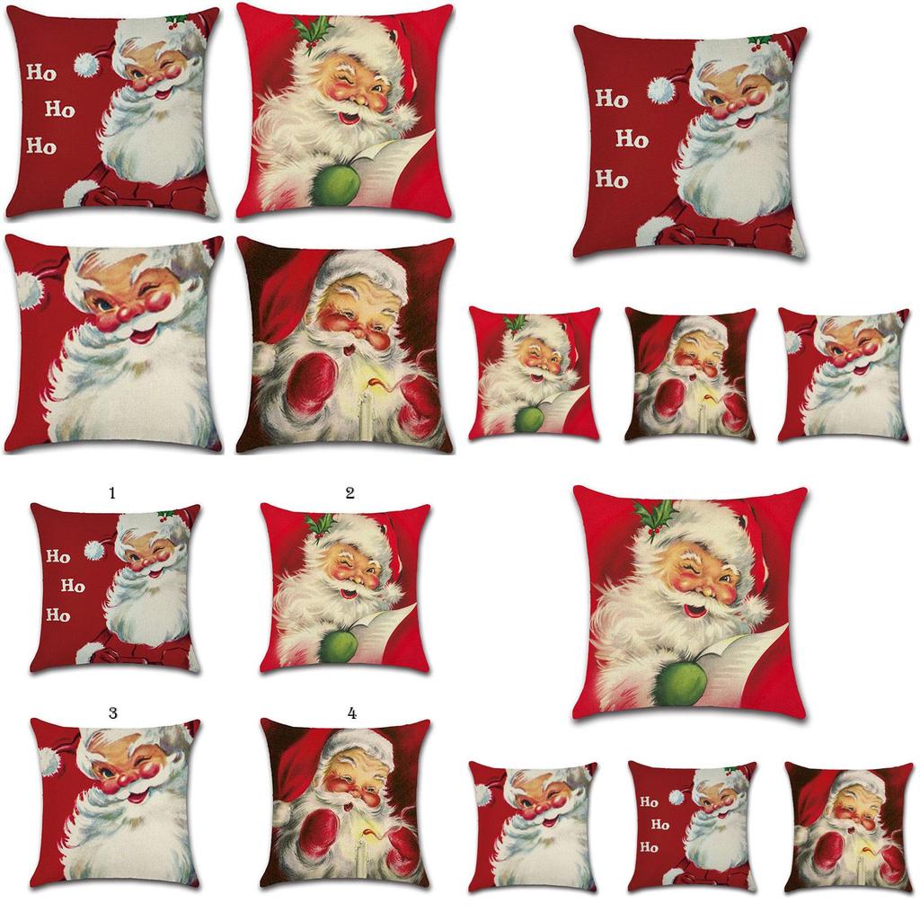 Festive Christmas Pillow Case With Elegant Linen Cushion Cover For Home Decor