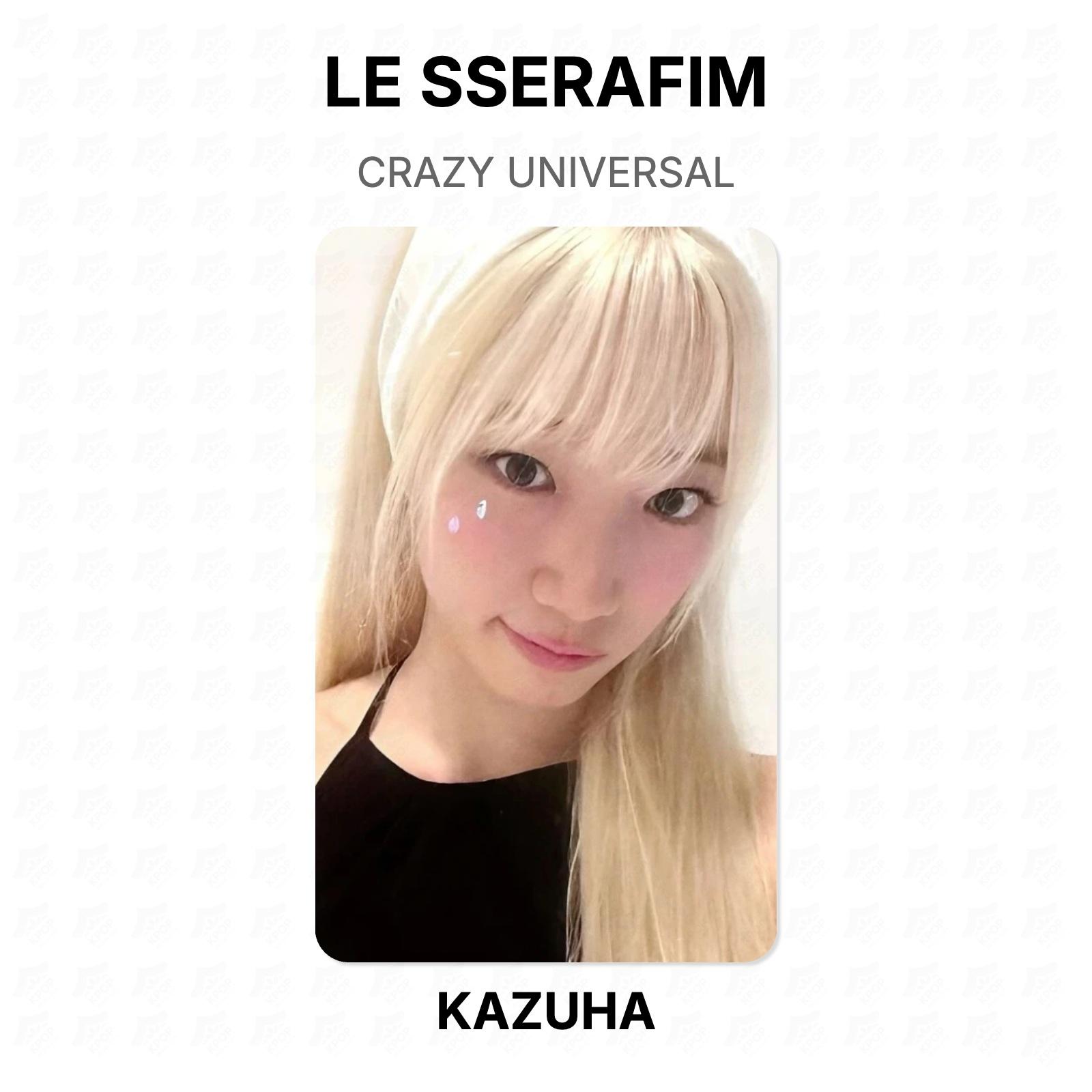 LE SSERAFIM CRAZY UNIVERSAL Official Photocard KAZUHA