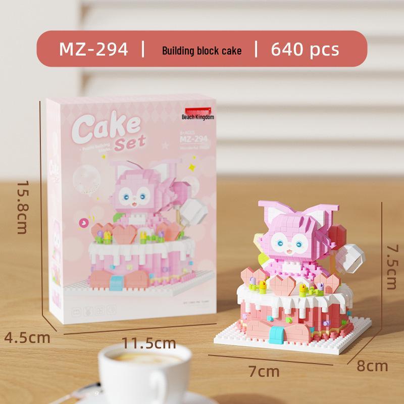 High-Profile Cartoon Cake Block Toy for Kids' Birthday Parties