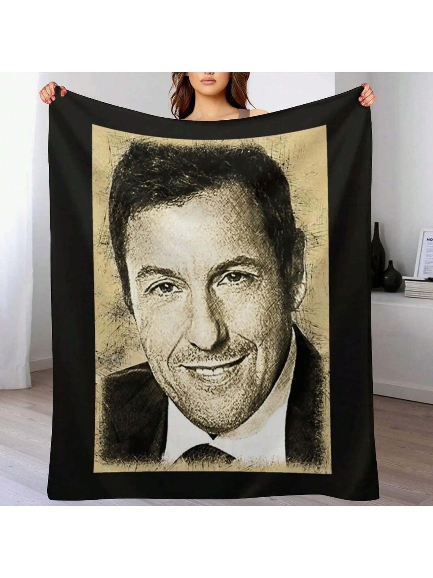 Adam Sandler T-ShirtAdam Sandler Throw Blanket For Decorative Sofa Bed Fashionable Fashion Sofas Luxury Blankets S разноцветный