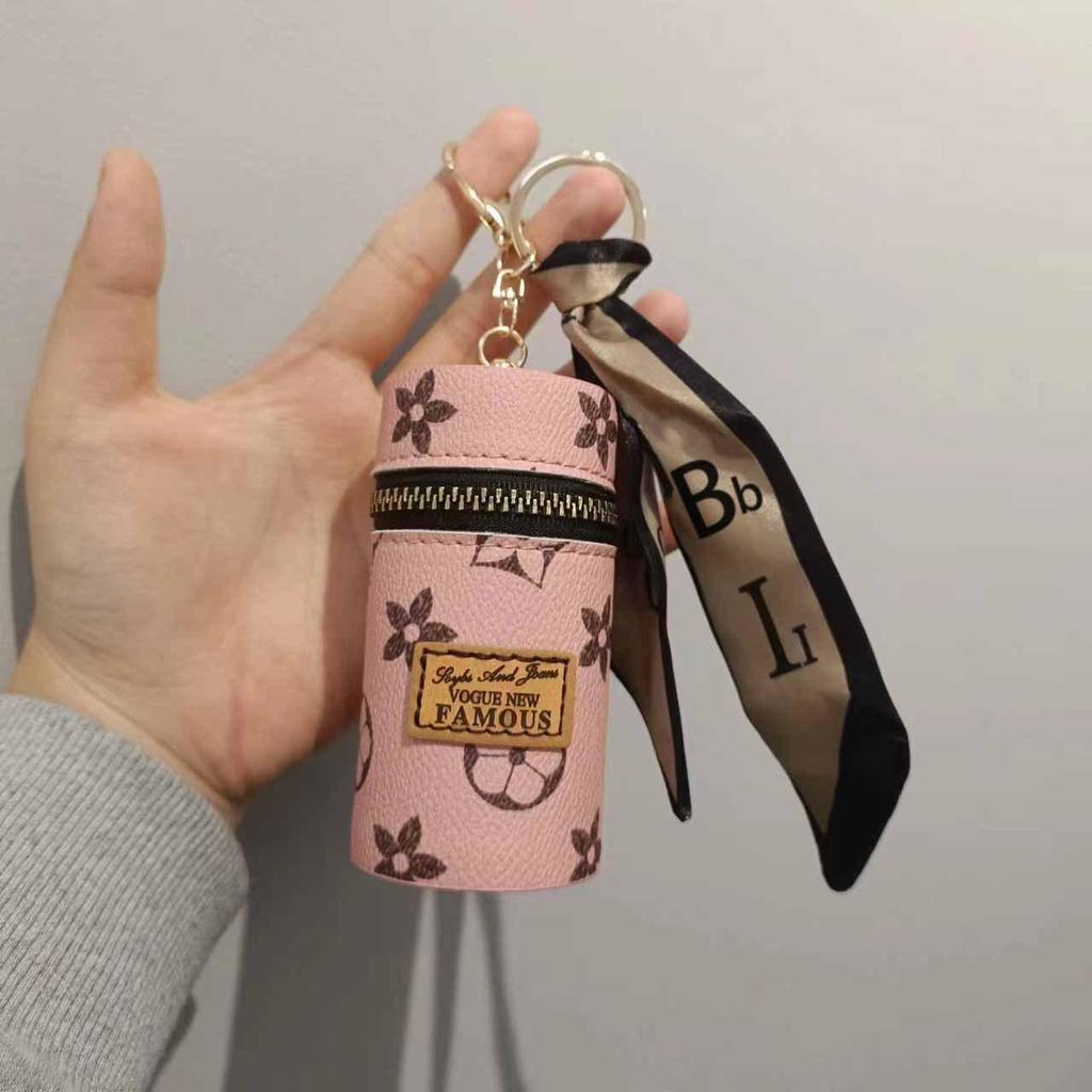 Luxury Mini Fragrant Style Lipstick Coin Purse Keychain – Trendy and Portable