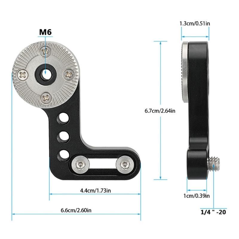 L Shape M6 To 1/4 Screw Photography Adapters for Multiple Device Connection Enhancing Efficiency In Studio and Outdoor Shoots