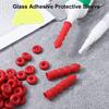 1 Packung Dichtungsdeckel, praktisch, gute Zähigkeit, verschleißfest, Emulsion, Glaskleber, Dichtungsdeckel, Heimbedarf