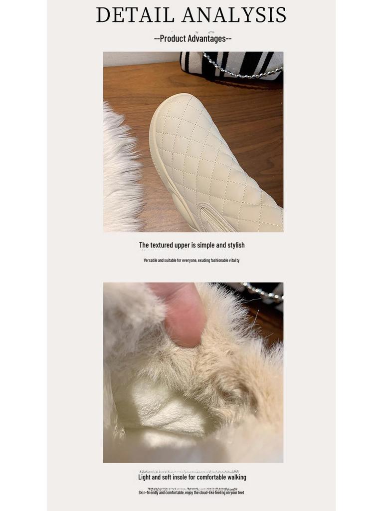 2024 Women's Plus Velvet High-Top Snow Boots - Korean Style Warm Casual Cotton Shoes XQ5859