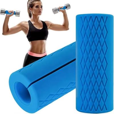 Silicone Dumbbell Grip Outdoor Sports Handlebar Cover Handle Silicone Non-Slip Protective Pad  Barbell Grip Thick Bar Grips