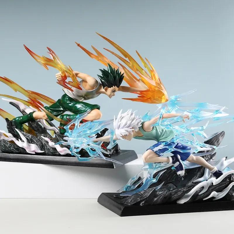 18cm Killua Zoldyck Gk Statue Hunter X Hunter Anime Figure Collectable Model Pvc Desktop Ornament Present For Anime Fans