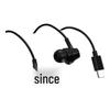 Comfortable In-Ear Wired Earphones with Mic - Long-Wear, No Ear Pressure, Type-C Compatible