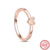 925 Sterling Silver Rings for Women Original Infinity Love Heart Engagement Wedding Ring Rose Gold Zircon Luxury Jewelry Gift