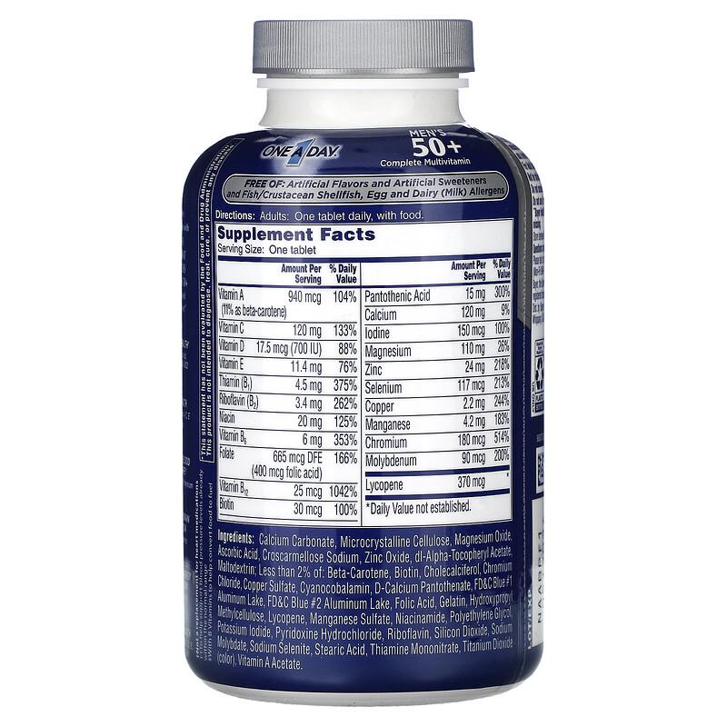 Men's 50+, Complete Multivitamin, 200 tablets