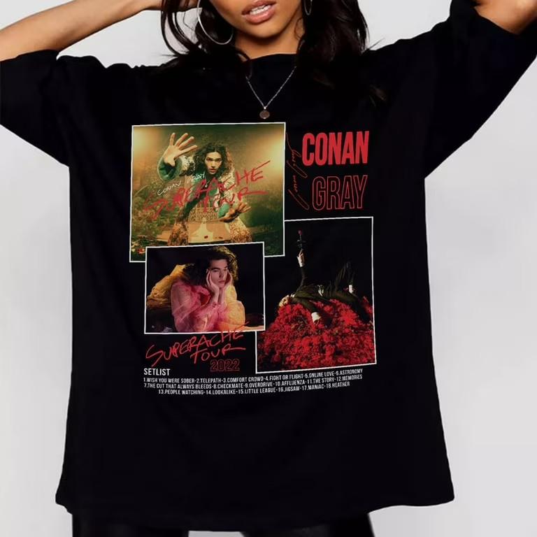 New! Conan Gray Shirt xmas 2024 Unisex Gift fan S to 5XL TN0174