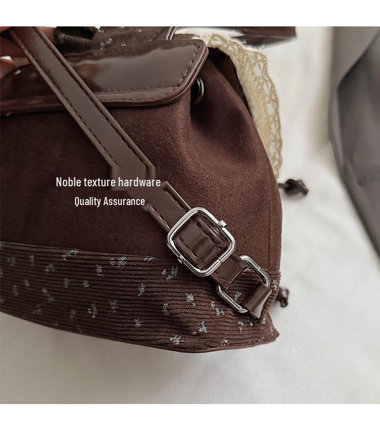 Lolita Bunny Lace Backpack - Autumn Korean Style Women's Casual Versatile Bag