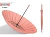 24-Rib Windproof Extra-Large Automatic Umbrella, Long Handle, for Men and Women, Customizable Logo