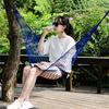 Outdoor Sport Hammock Outdoor Sport Single Camping Hammock Net Mesh Nylon Rope with Hooks for Garden Beach Yard Travel