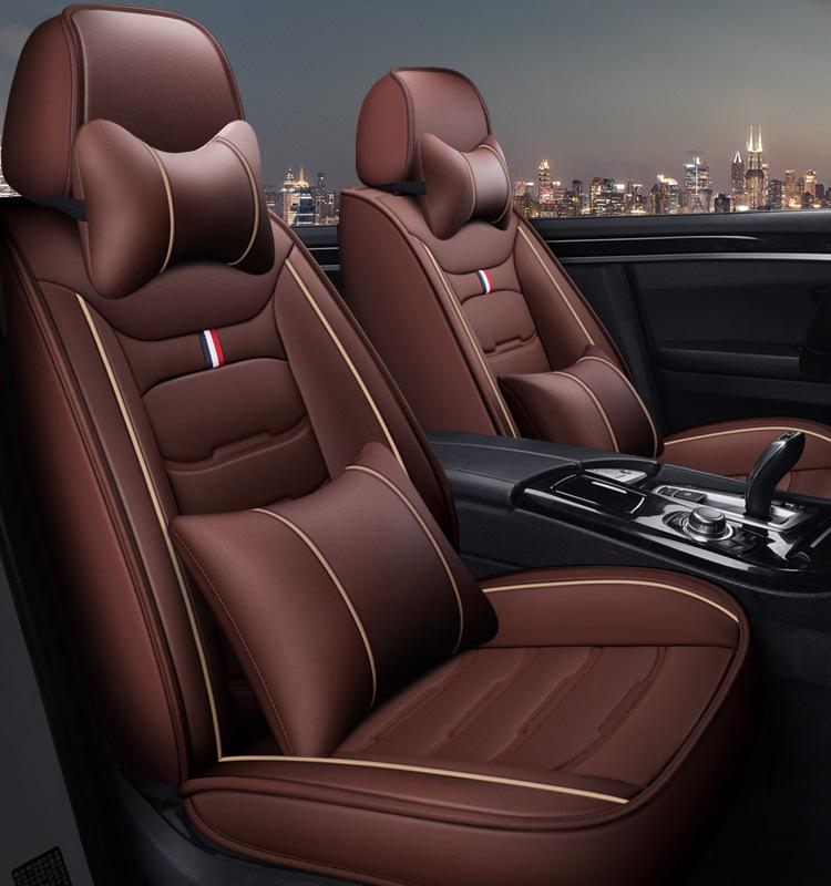 Universal Car Seat Cover - Four Seasons, Full Surround, New Leather Design
