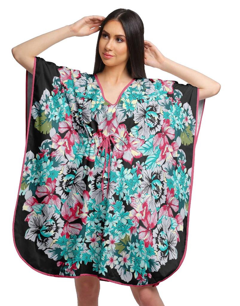 Moomaya Printed Beach Coverup Kimono Caftan Kaftan Swimsuit Cover Ups For
