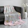 Cute M-MiffyS Kawaii Blanket Soft Throw Blanket for Home Bedroom Bed Sofa Picnic Travel Office Rest Cover Blanket Gift
