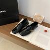 Retro Carved Square Head Shallow Mouth Single Shoes Flat-soled Small Leather Shoes Women's Niche Design French Mary Jane Shoes Autumn Women