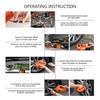 Car Jack 5T Electric Hydraulic Floor Jack Tire Inflator Pump LED Light Electric Impact Wrench Car Repair Tool 45cm 3 in 1 150W DC 12v