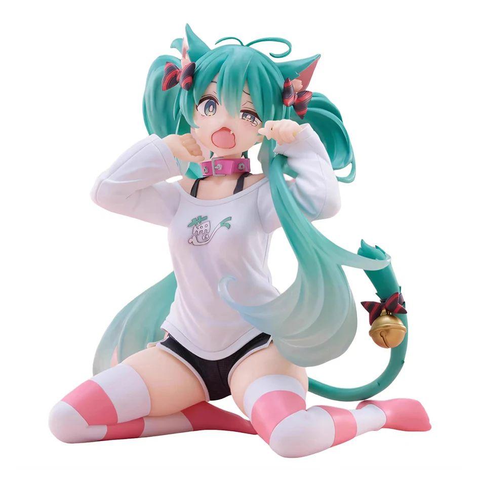 In Stock Latest Hatsune Miku X Nachoneko Cat Ear Maid Dress PVC Collection Anime Action Figures Desktop Decoration Figure Toys