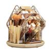 Large Capacity Desktop Cosmetic Organizer Rotating Makeup Brush Storage Box Luxe Pen Holder  Vanity